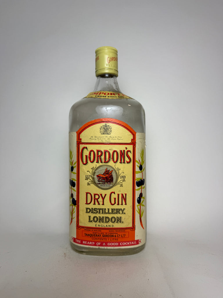 Gordon's London Dry Gin (Export) - 1970s (47%, 100cl)