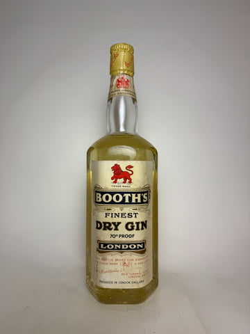 Booth's Finest London Dry Gin - Dated 1957 (40%, 75cl)