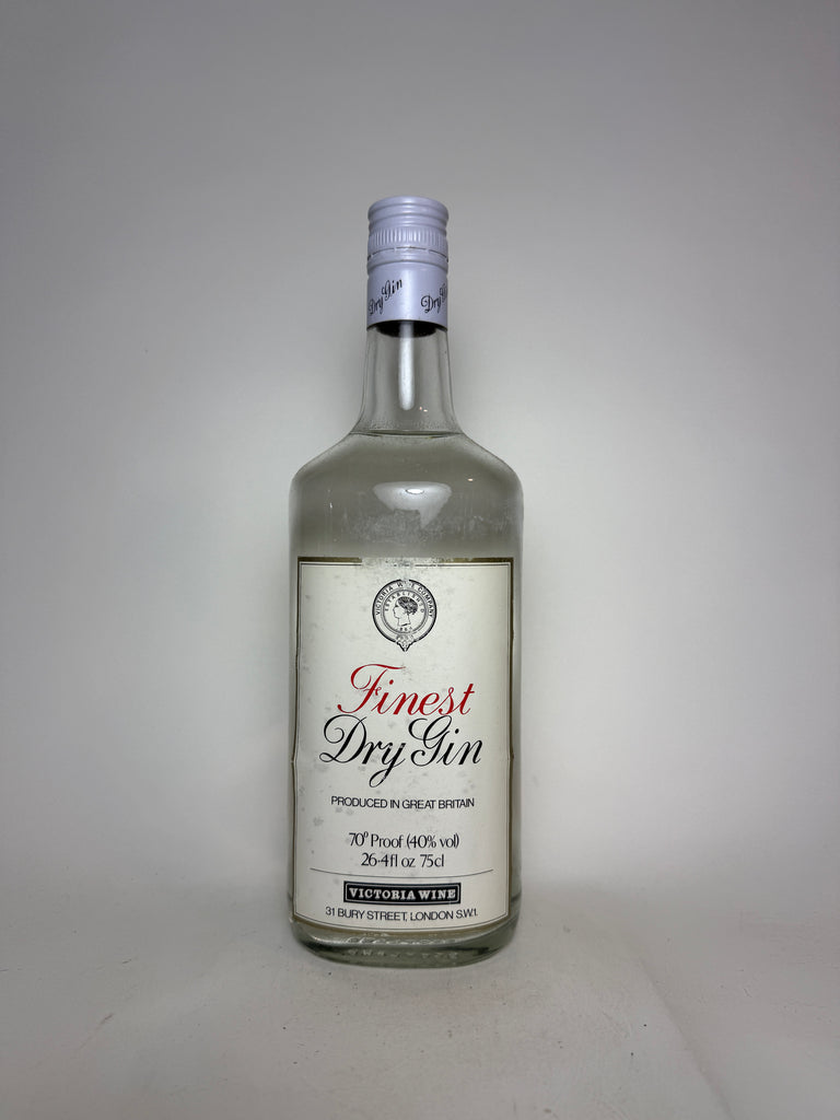 Victoria Wines Finest Dry Gin - 1970s (40%, 75cl)
