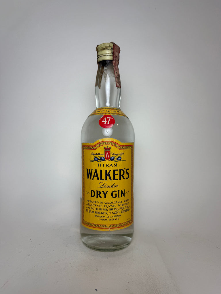 Hiram Walker’s London Dry Gin - 1960s (47%, 75cl)