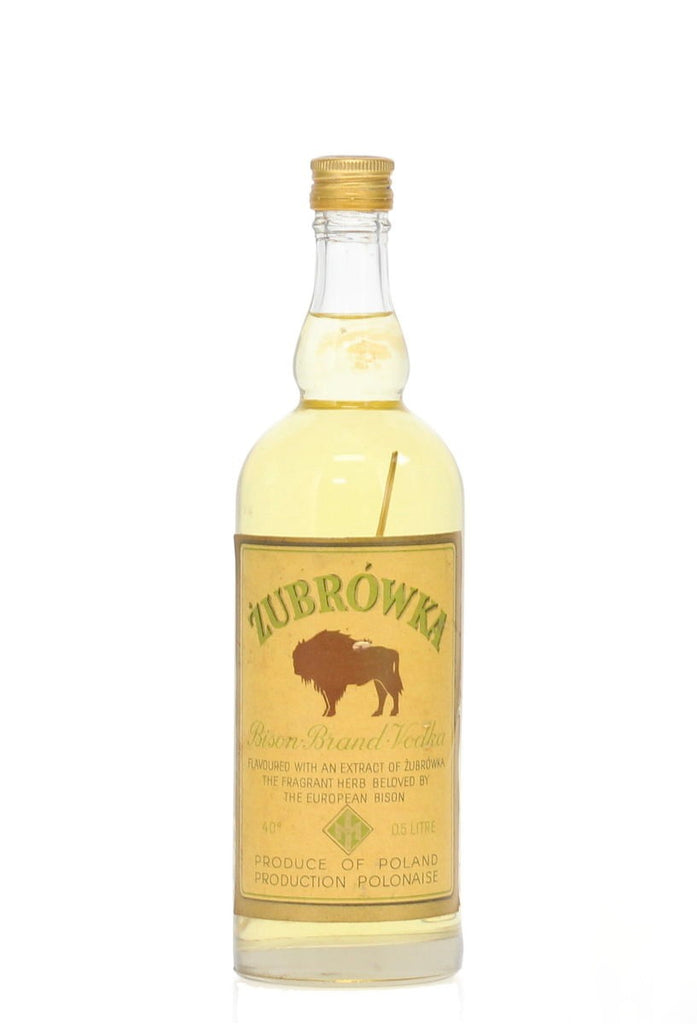 Panstwowy Monopol Spirytusowy Zubrówka Bison Brand Vodka - 1960s (40%, 50cl)