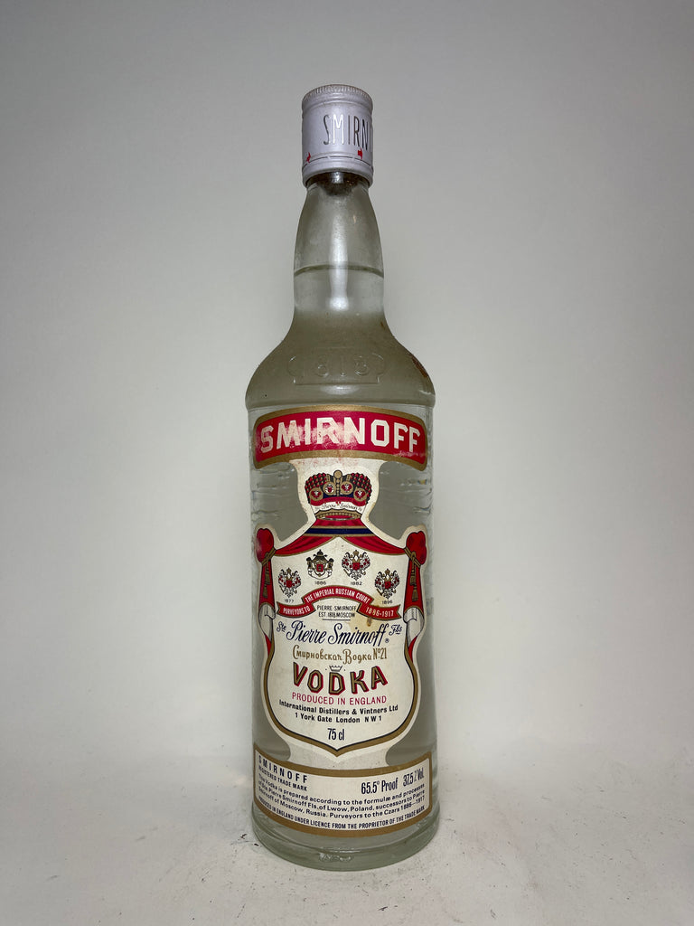 Smirnoff Red Label Vodka - 1970s (37.5%, 75cl)