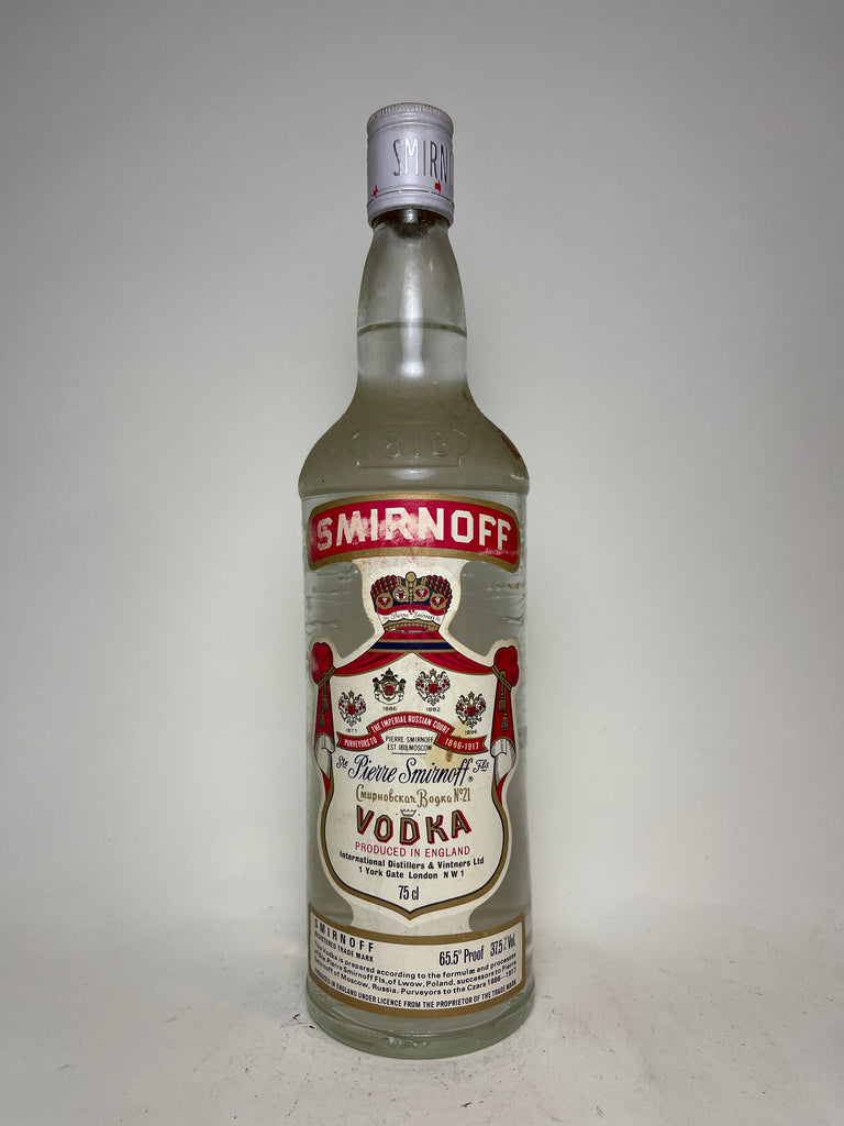 Smirnoff Red Label Vodka - 1970s (37.5%, 75cl) – Old Spirits Company
