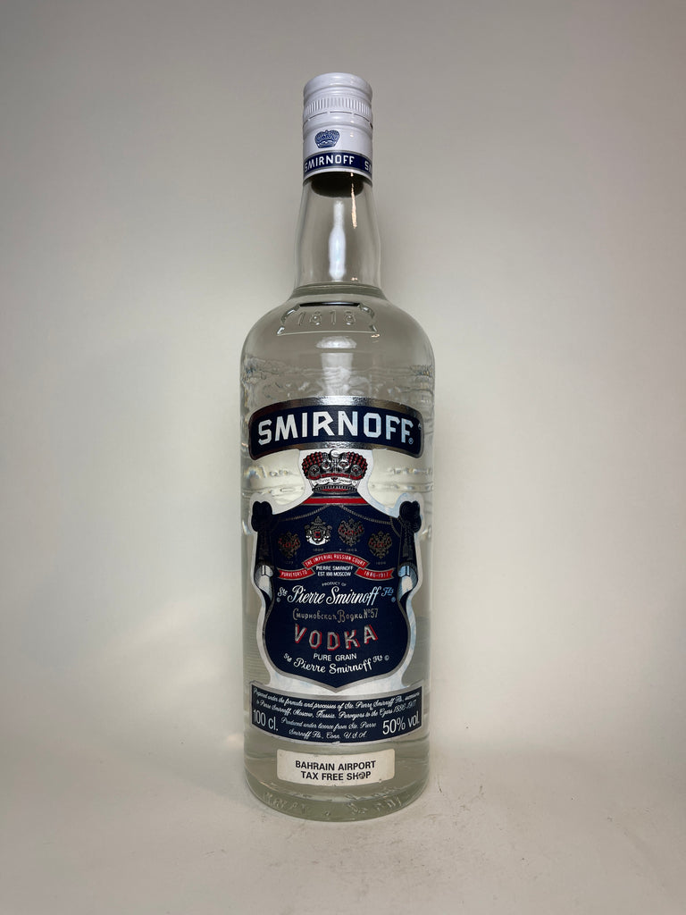 Smirnoff Blue Label Vodka - 1980s (50%, 100cl) – Old Spirits Company