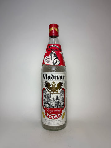 Gilbert & John Greenall's Vladivar Imperial Vodka  - Dated 1981 (37.5%, 75cl)