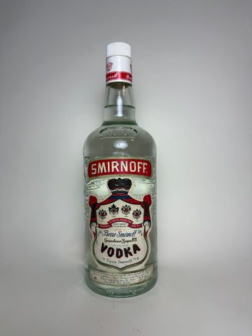 Smirnoff Red Label Vodka - 1980s (37.5%, 100cl)