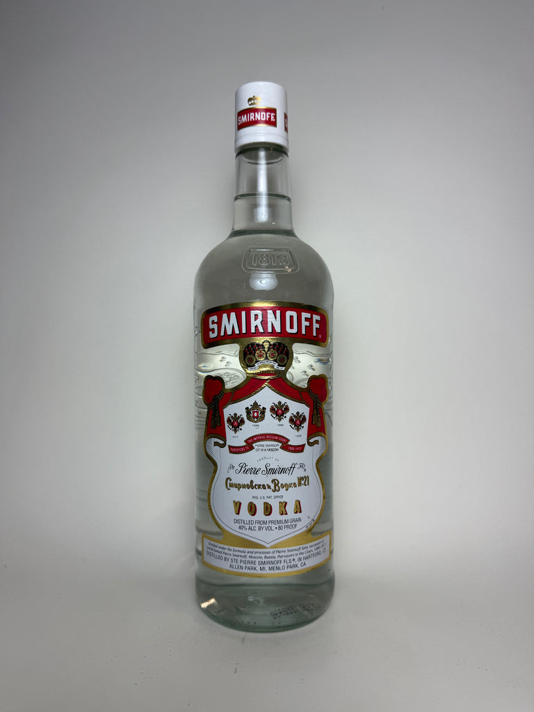 Smirnoff Red Label Vodka - 1990s (37.5%,100cl)