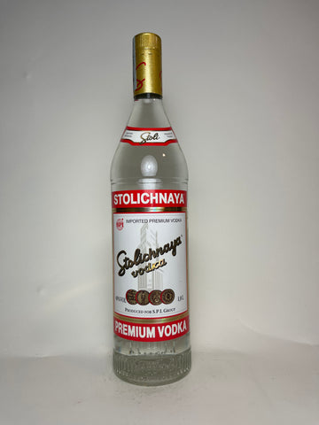 Stolichnaya Latvian Vodka - late 1990s (40%, 100cl)