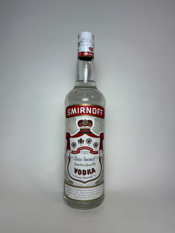 Smirnoff Red Label Vodka - 1980s (37.5%, 70cl)