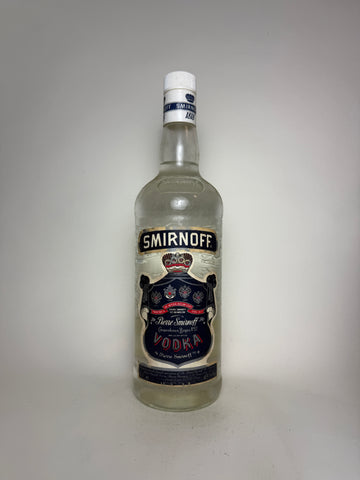 Smirnoff Blue Label Vodka - 1980s (45%, 100cl)