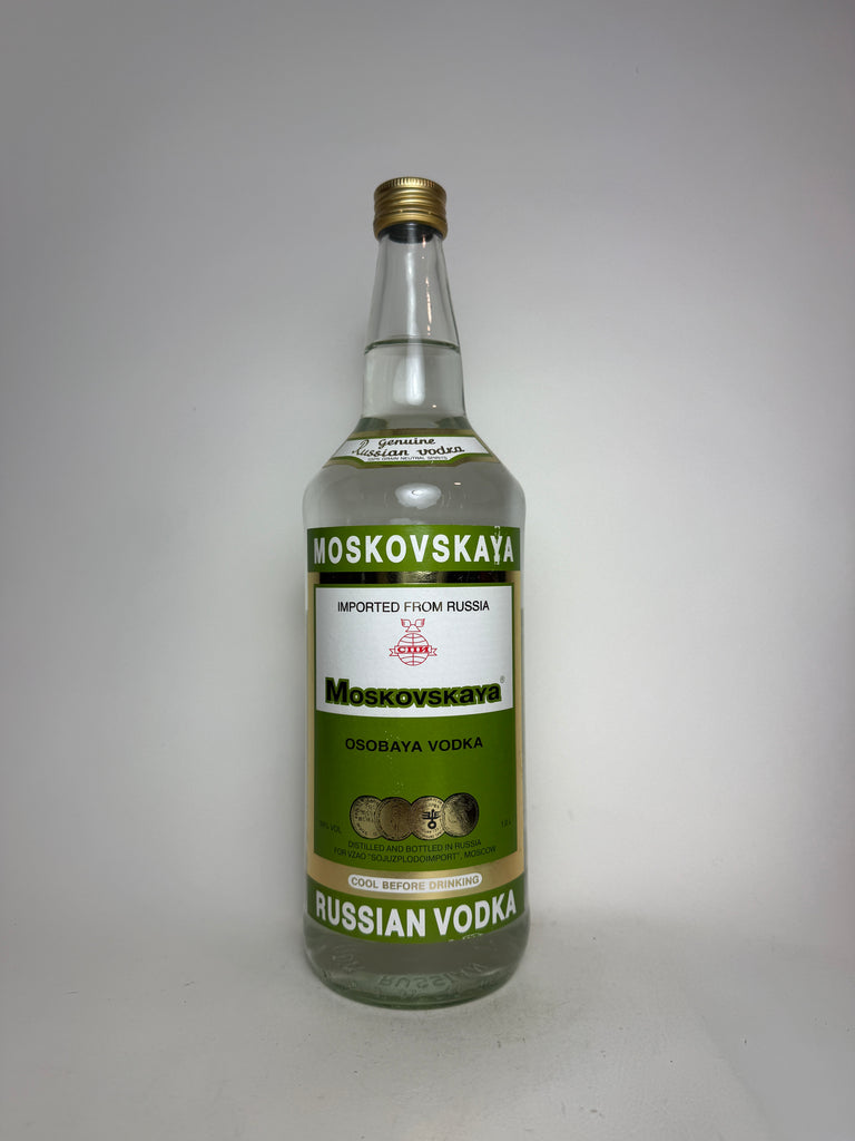 Moskovskaya Russian Vodka - 1990s (39%, 100cl)