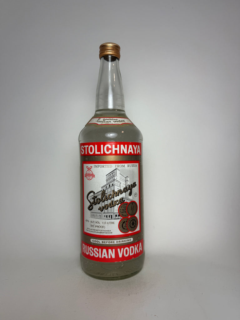 Stolichnaya Russian Vodka - post-1987 (40%, 100cl)