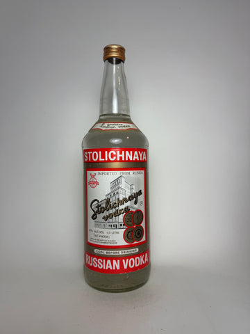 Stolichnaya Russian Vodka - post-1987 (40%, 100cl)