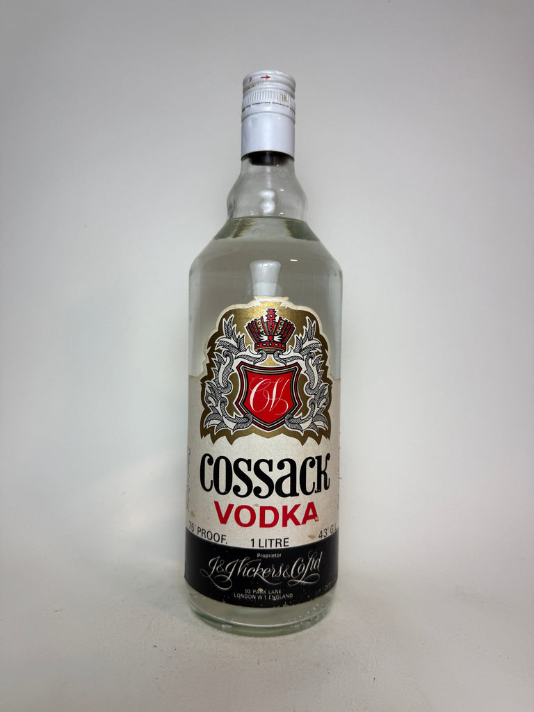 J. & J. Vickers’ Cossack Vodka - 1970s (43%, 100cl)