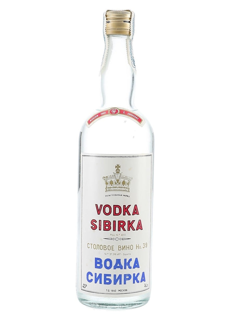 E. Jukovsky's Sibirka Sovier Vodka - 1960s (45%, 75cl)