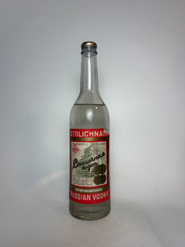 Stolichnaya Soviet Vodka - 1960s (40%, 50cl)