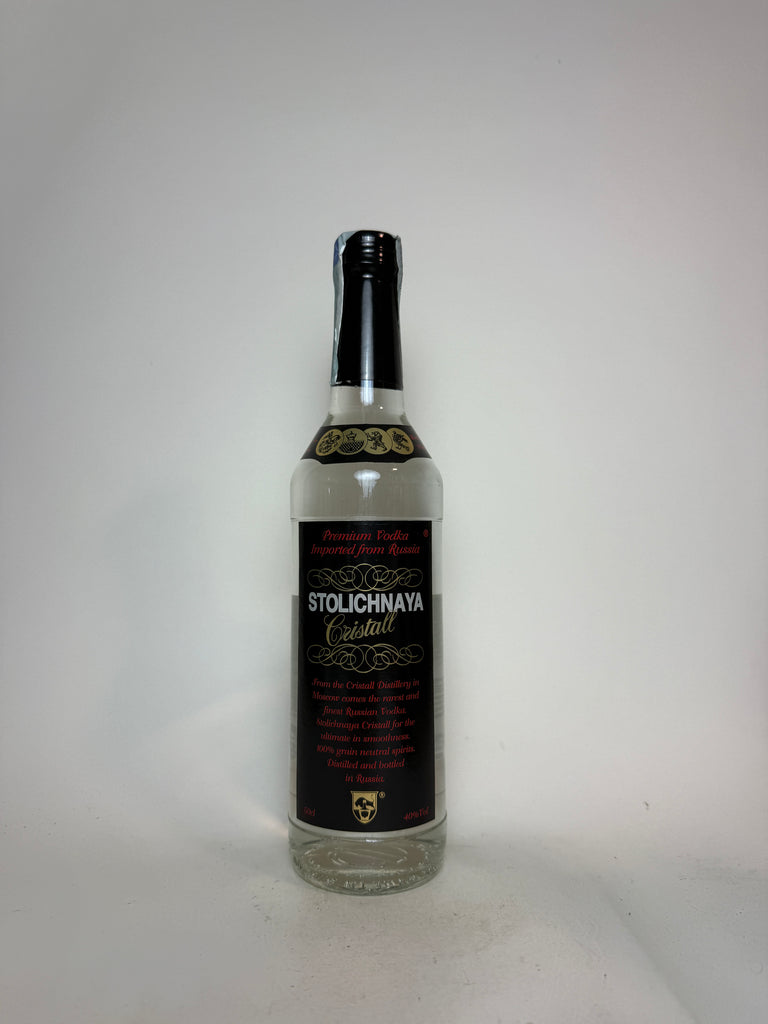 Stolichnaya Cristall Russian Vodka - 1980s (40%, 50cl)
