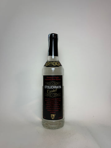 Stolichnaya Cristall Russian Vodka - 1980s (40%, 50cl)
