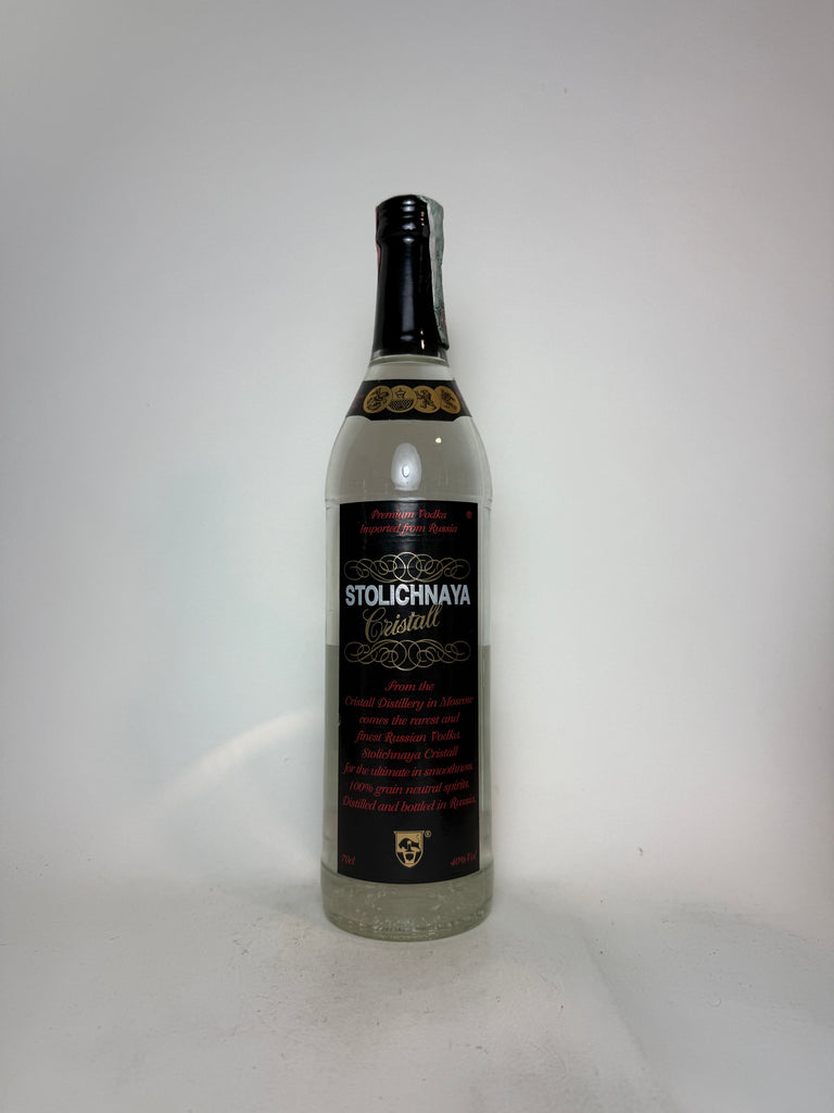 Stolichnaya Cristall Russian Vodka - 1980s (40%, 70cl)