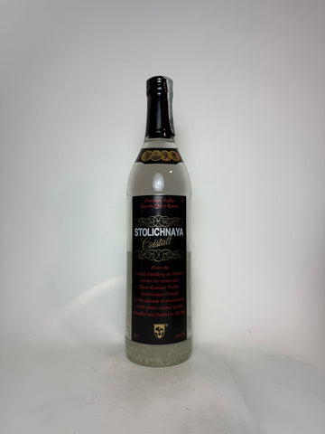 Stolichnaya Cristall Russian Vodka - 1980s (40%, 70cl)