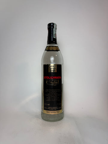 Stolichnaya Cristall Russian Vodka - 1990s (40%, 70cl)