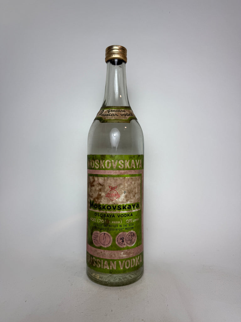 Moskovskaya Russian Vodka - 1970s (40%, 75cl)