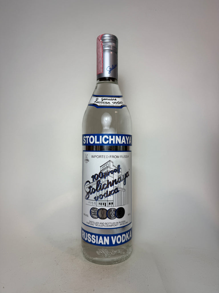 Stolichnaya Russian Vodka - 1990s (50%, 70cl)