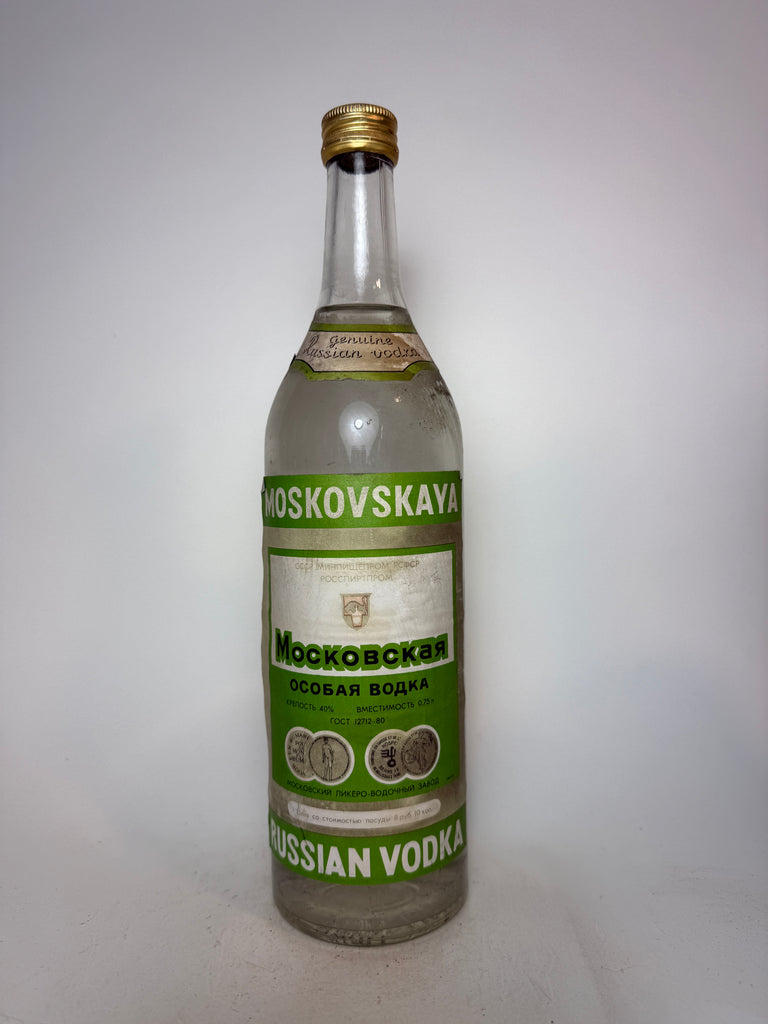 Moskovskaya Russian Vodka - 1970s (40%, 75cl)
