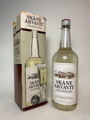 AB Vin-&Spiritcentralen Skåne Swedish Akvavit - 1970s (43%, 75cl)