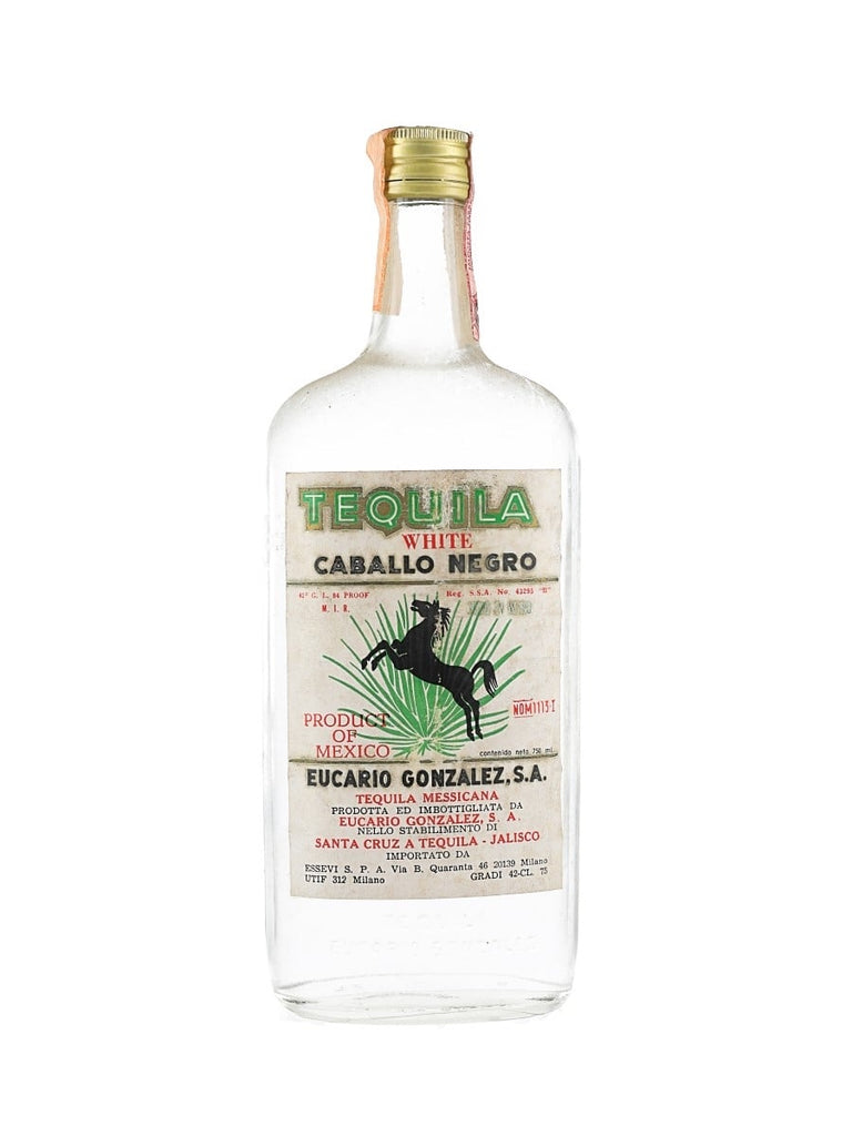 Eucario Gonzalez Caballo Nero Tequila Blanco - pre-1964 (42%, 75cl)