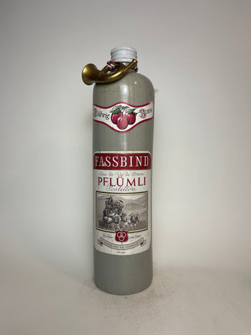 S. Fassbind Eau de Vie de Prune - 1970s (ABV Not Stated, 70cl)
