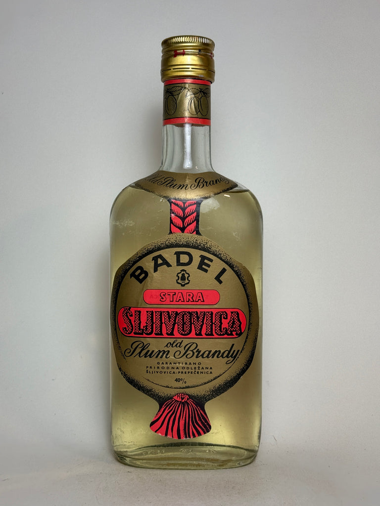 Badel Šljivovica Old Plum Brandy - 1970s (40%, 50cl)