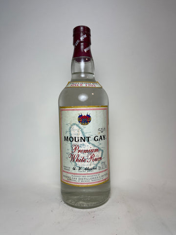 Mount Gay Premium White Barbados Rum - 1990s (40%, 100cl)