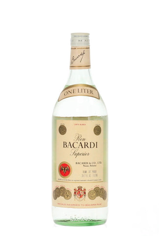 Bacardi Carta Blanca Rum - 1970s (40%, 100cl)