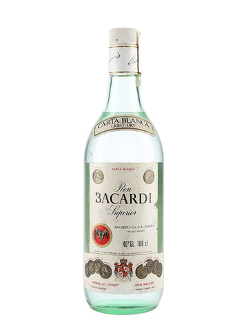 Bacardi Carta Blanca - 1980s (40%, 100cl)