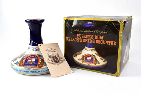 Pusser's British Navy Rum Admiral Lord Nelson Ship's Decanter - 1980s (54.5%, 100cl)