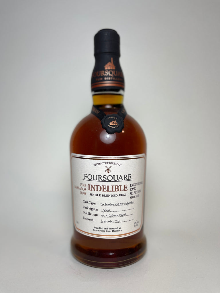 Foursquare Indelible Exceptional Cask Selection Mark XVIII 11YO Fine Barbados Single Blended Rum - Distilled 2010 / Released 2021 (48%, 70cl)