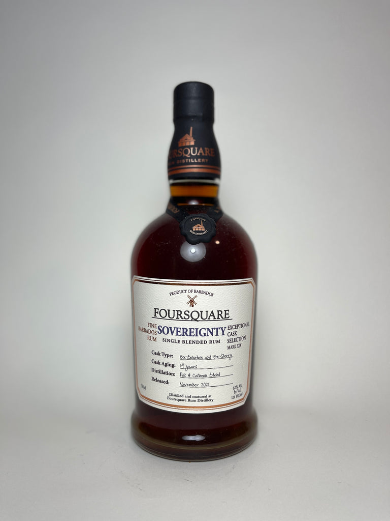 Foursquare Sovereignty Exceptional Cask Selection Mark XIX 14YO Fine Barbados Single Blended Rum - Distilled 2007 / Released 2021 (62%, 70cl)