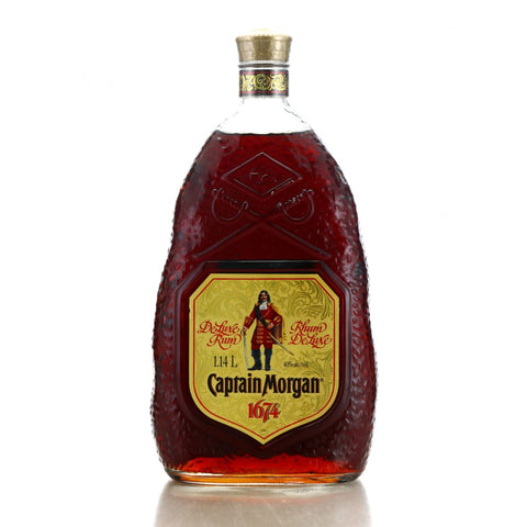 Seagram's Captain Morgan '1674' De Luxe Rum - late 1980s/early 1990s (40%, 114cl)