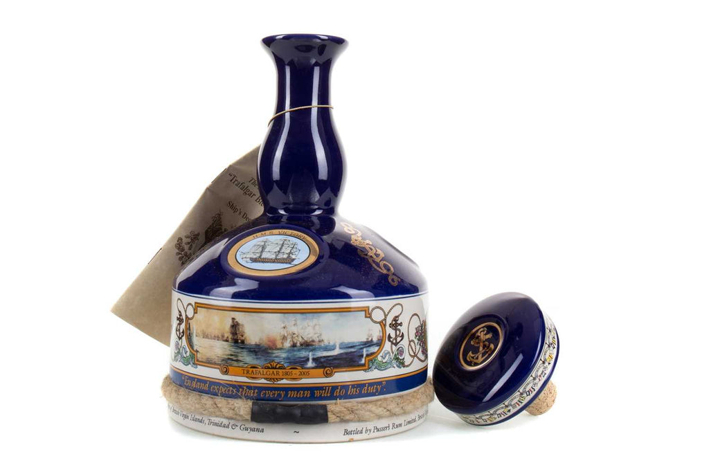 Pusser's 15YO Navy Rum Limited Edition Nelson Trafalgar Bicentenary Decanter (1805-2005) Decanter - 2005 (47.8%, 100cl)