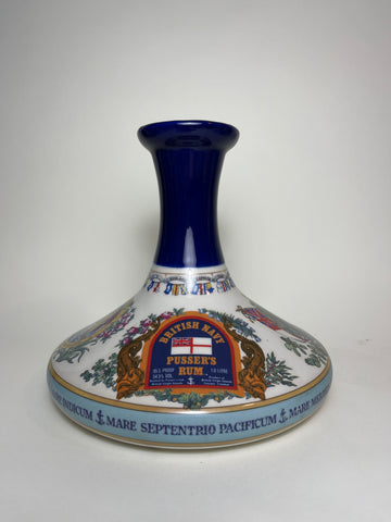 Pusser's British Navy Rum Admiral Lord Nelson Ship's Decanter - 1980s (54.5%, 100cl)