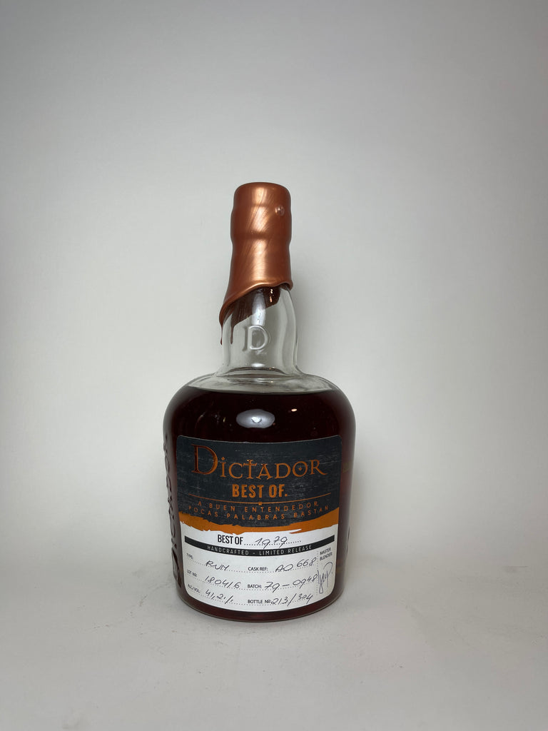 Dictador Best of 1979 Blended Columbia Rum - Distilled 1979 (41.2%, 70cl)