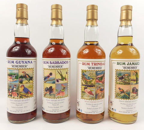 Moon Import 'Remember' Collection (Trinidad, Guyana, Jamaica, Barbados) - Bottled 2015 (45%, 70cl)