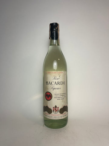 Bacardi Carta Blanca Superior - 1950s (ABV Not Stated, 75cl)