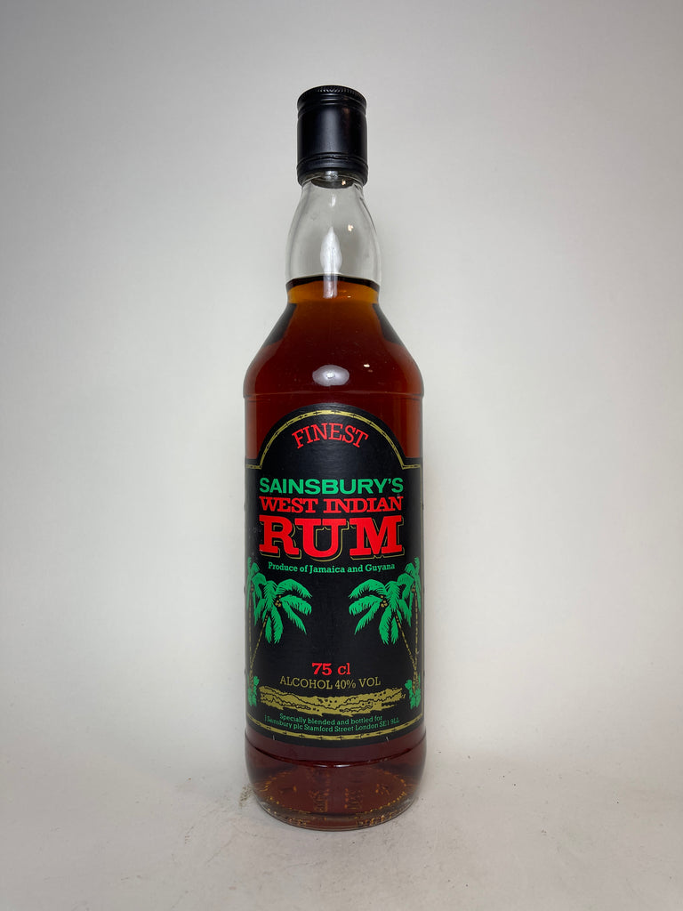 Sainsbury s Finest West Indian Rum 1980s 40 75cl Old Spirits Sainsbury s Finest West Indian Rum 1980s 40 75cl Old Spirits