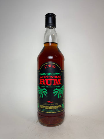 Sainsbury's Finest West Indian Rum - 1980s (40%, 75cl)