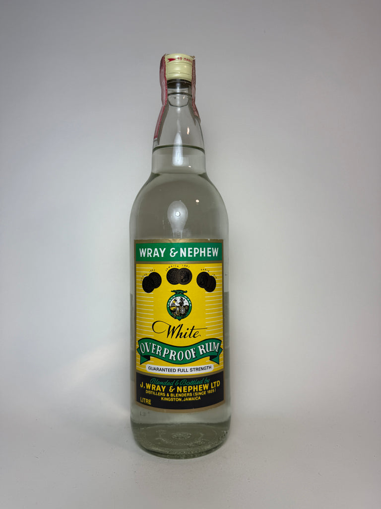 J. Wray & Nephew's White Overproof Jamaican Rum - 1980s (62.8%, 100cl)