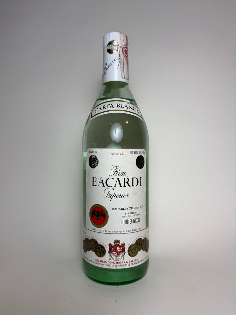 Bacardi Carta Blanca - 1980s (40%, 94.6cl)