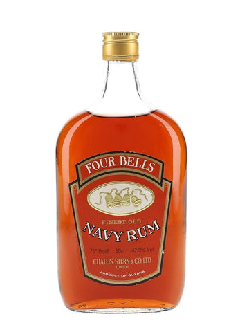 Challis Stern Four Bells Finest Old Navy Rum - 1970s (42.9%, 50cl)