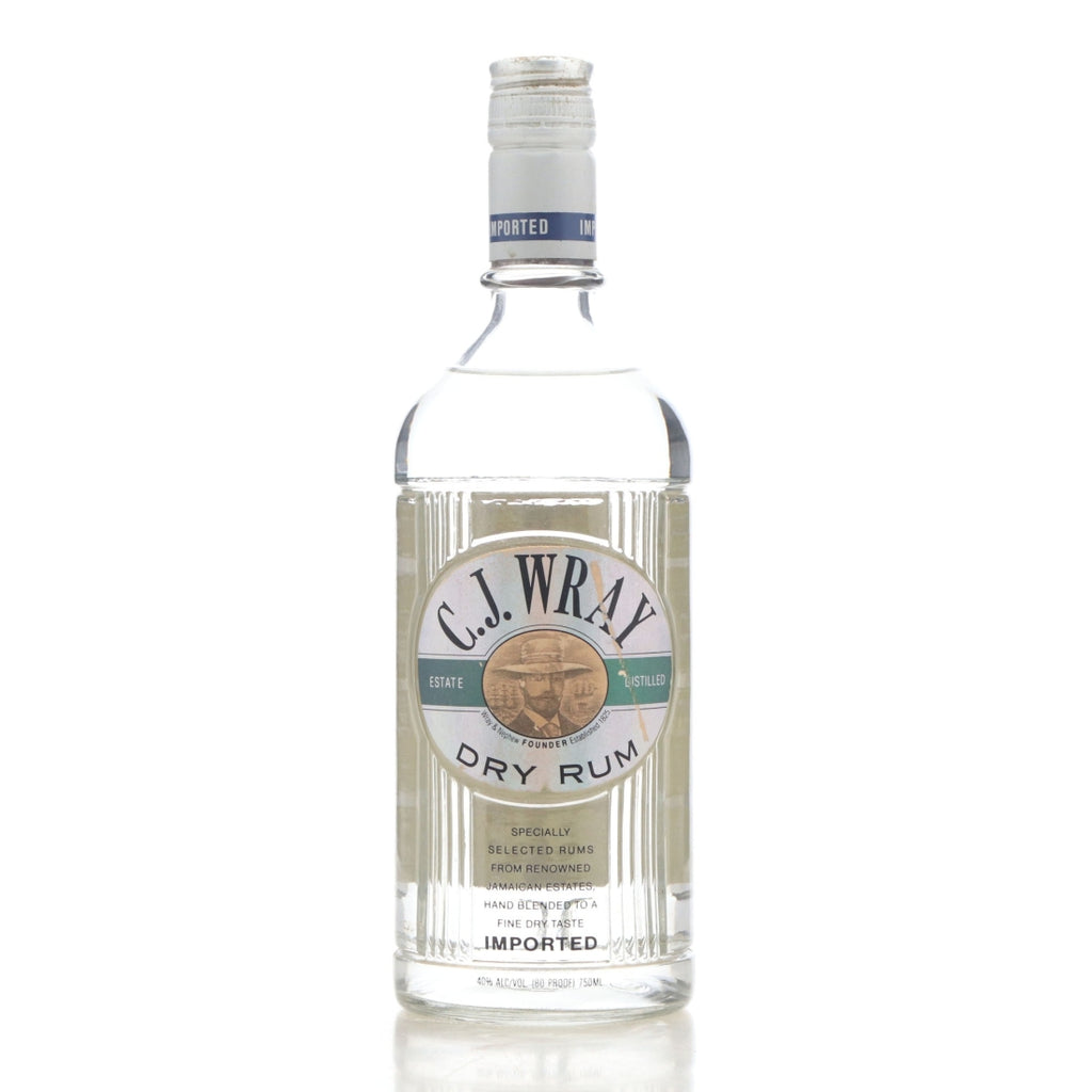 J. Wray & Nephew C. J. Wray Dry White Jamaican Rum - 1980s (40%, 75cl)